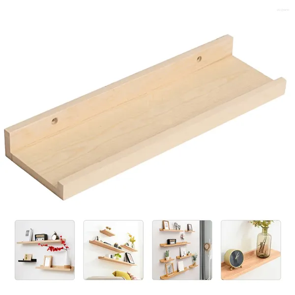 Piatti decorativi Mensole Mensole a muro Angolo galleggiante in legno Espositore da appendere Mensole da cucina montate sul bagno Chiave sporgenze in legno