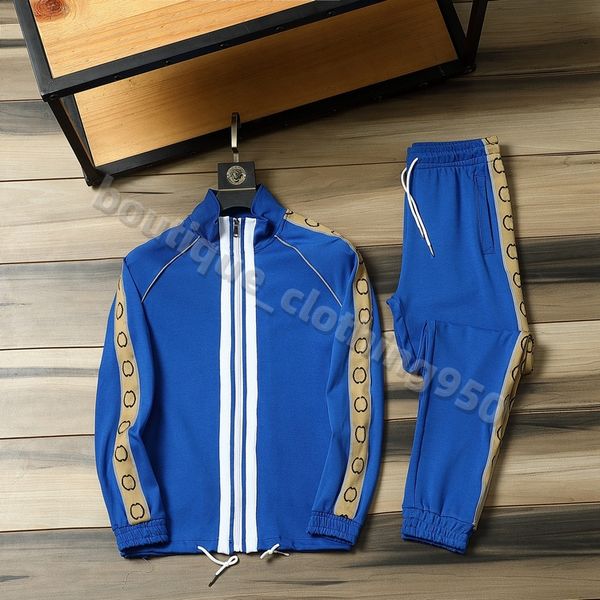 Luxo masculino roupas esportivas 23ss letras homem ouro veludo algodão manga longa jaqueta calças treino masculino e feminino terno casual