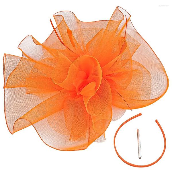 Bandanas Europeu Americano Malha Cocar Banquete Moda Feminina Tiaras Fascinators