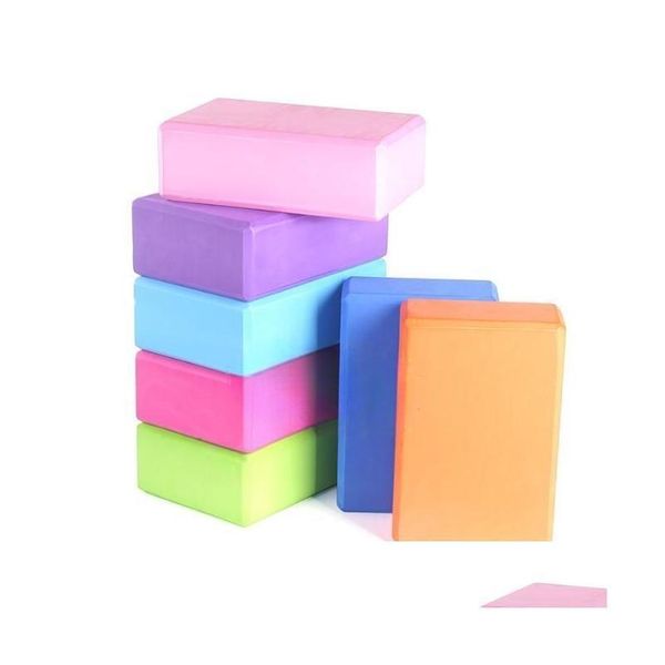 Blocchi Yoga Eva Bricks Schiuma schiumosa Danza a casa Esercizio Fitness Salute Palestra Pratica Strumento Ecologico Durevole Consegna a goccia Sport Dhi7V