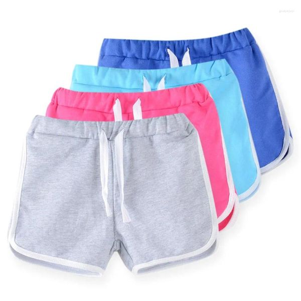 Shorts atacado crianças roupas doces cor meninas curto verão meninos calças de praia dk31