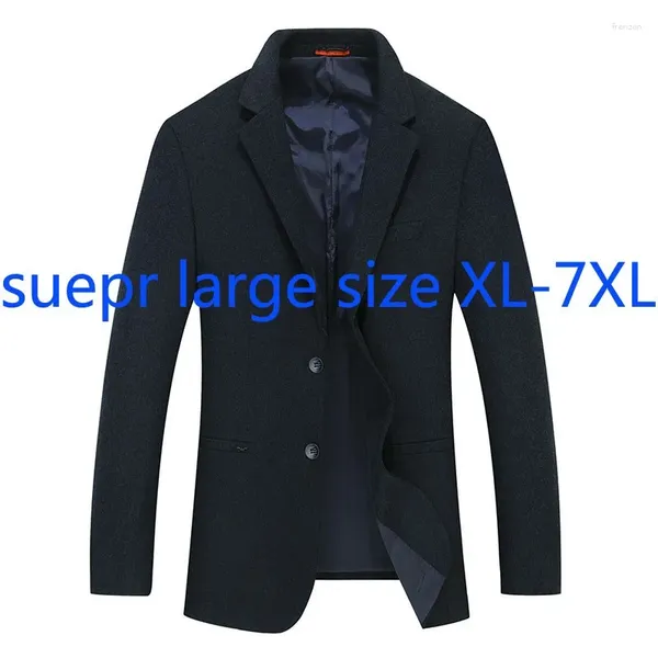 Abiti da uomo Arrivo Suepr Grande Primavera di Alta Qualità Vestito da Uomo Maschio Monopetto Casual Blazer Plus Size 2XL-4XL 5XL 6XL 7XL