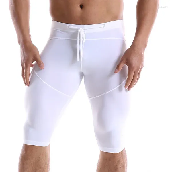 Pantaloncini da biancheria termici maschili boxer a compressione sporti sport collanate di corsa pantaloni da corsa per uomini building bottini leggings magri fitness