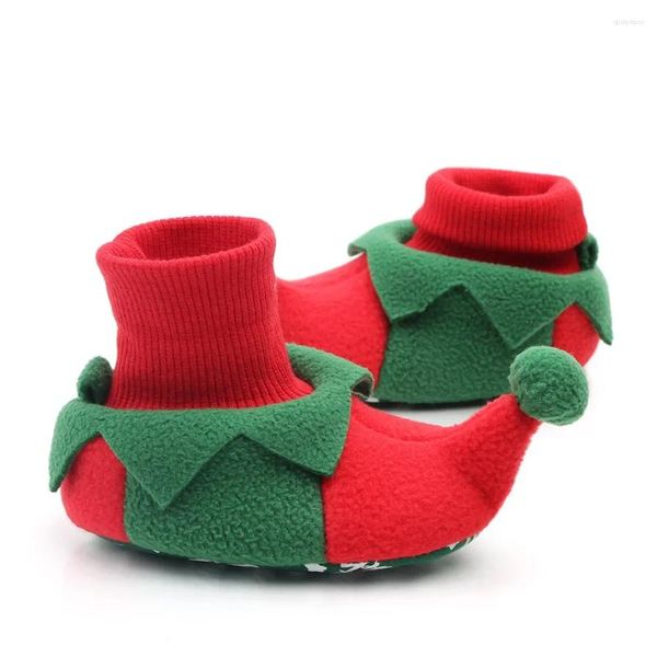 Regalo di Natale per primi camminatori Scarpe per bambina Ragazzo carino Culla per bambino nato antiscivolo con suola morbida