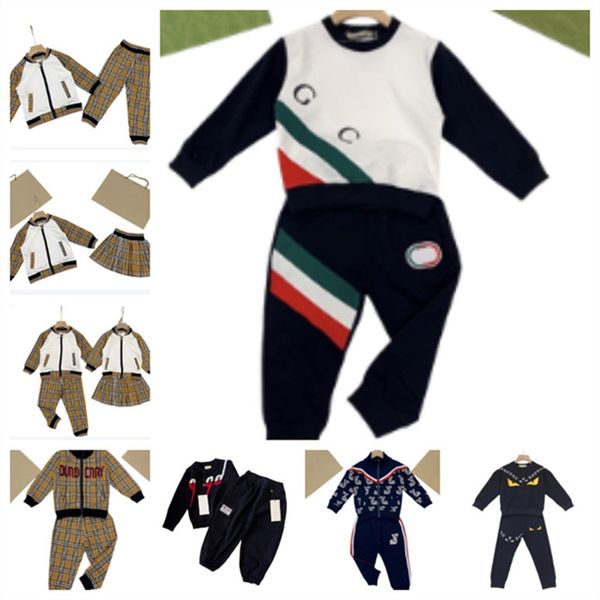 Primavera e autunno nuovo set di abbigliamento sportivo per bambini camicia con cerniera maniche lunghe e pantaloni nuova moda casual abbigliamento per bambini commercio estero taglia 90-150 cm G008