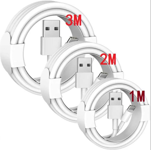 1M 2M 3M Cavo di ricarica ad alta velocità tipo c USB C Micro a USB A Cavi per Samsung S20 S22 S23 Nota 20 Xiaomi Huawei telefono Android