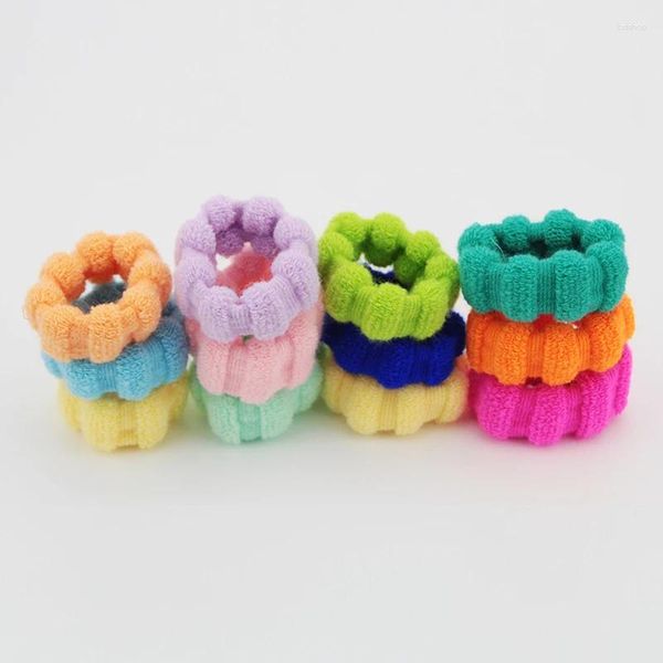 Accessori per capelli Scrunchies per asciugamani colorati per le donne invernali Ragazze Casual Porta coda di cavallo Fasce elastiche in corda Abbigliamento alla moda