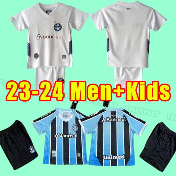 Männer Kinder 2023 2024 Gremio FBPA Fußballtrikots COSTA FERREIRA Henrique DEUTSCH CANO BENITEZ 23 24 Morato Zeca Carlinhos Ernando Bruno Gomes Fußballtrikots zu Hause auswärts