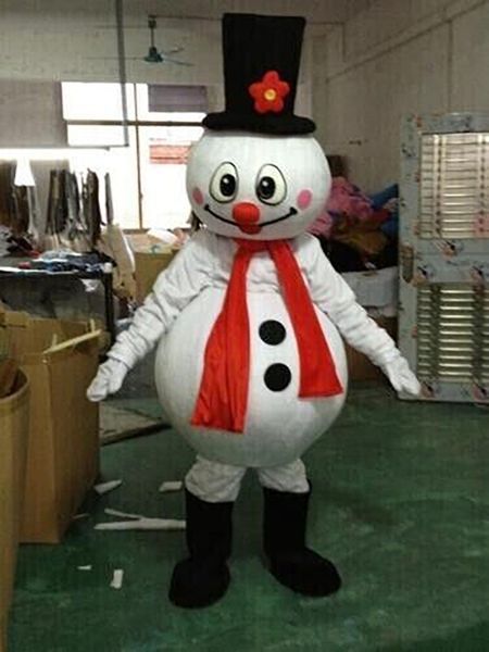 2024 Halloween Xmas Snowman Costume della mascotte Cartoon Anime personaggio a tema Formato adulto Natale Carnevale Festa di compleanno Fancy Outfit