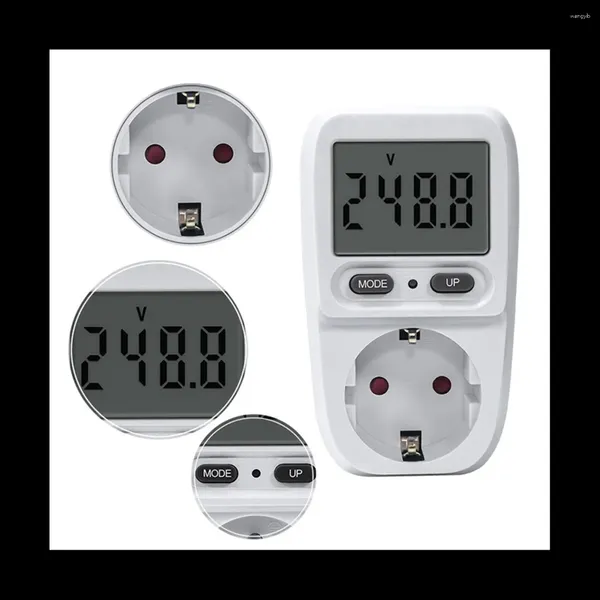 230v-240v digital lcd medidor de energia wattmeter tomada potência elétrica br tomada de medição analisador plugue da ue