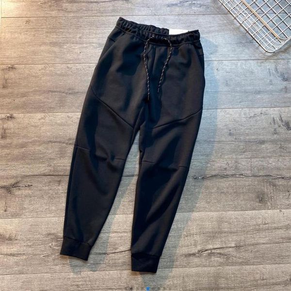 2025 Stati Uniti pantaloni sportivi pantaloni da corsa neri TECH FLEECE Space Cotton Bottoms taglia asiatica M-XXL237R