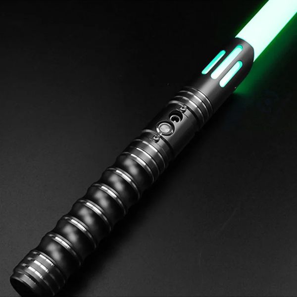 Led Rave Toy Lightsaber Metal RGB Laser Sword Light Saber Toys 7 Изменение цвета Дети Soundfonts Force FX FOC Blaster Jedi Gift 231030