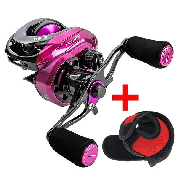 RS-3 Gull Wing Baitcasting Fishing Reel 7.3:1 Alta velocidade 19 LB Max Drag UltraLight Spool Carp Casting Reel Pesca PescaCarretilhas de pesca carretel de isca lançado