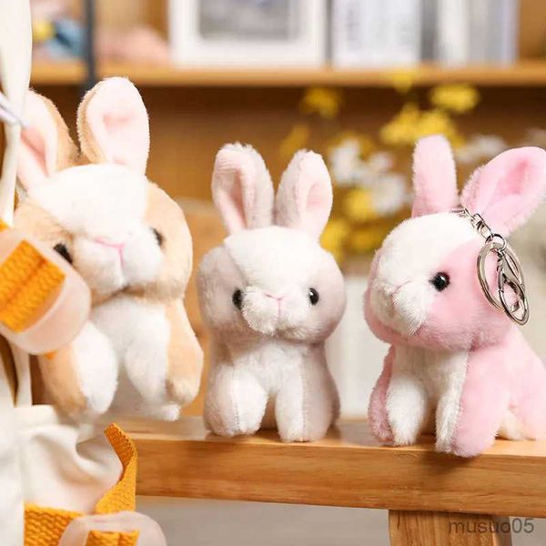 Handykette Weiche Kuscheltiere Kinder Langohr Hase Kaninchen Schlafend Niedlich Cartoon Plüschtier Tierpuppen Kinder Geburtstagsgeschenk R231031