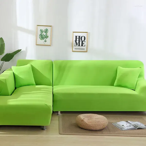 Cadeira cobre cor sólida tudo incluído capa de sofá elástico sala de estar toalha universal 1/2/3/4-assento F8669