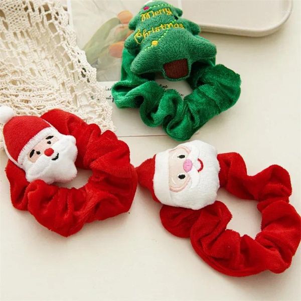 Accessori per capelli Copricapo natalizio in cartone animato Peluche Grande panno di lana Cerchio Babbo Natale Alce