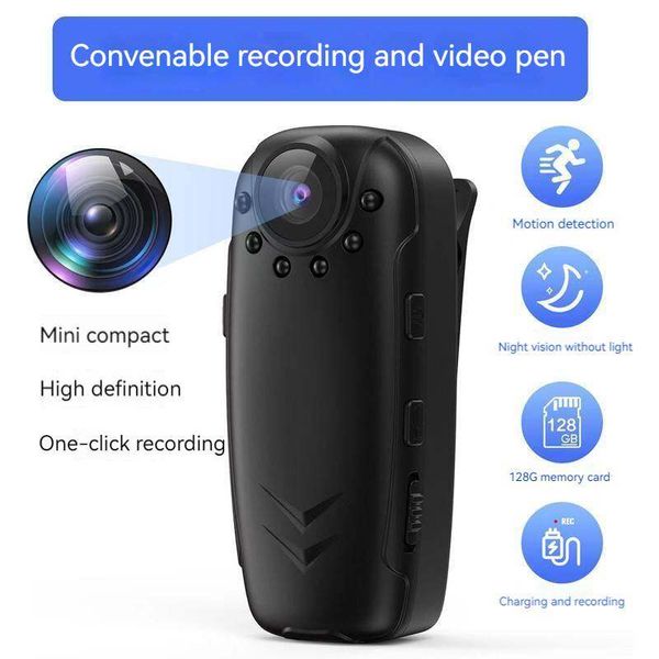 Body Cam Clip Camera Mini fotocamera digitale Polizia Guardia di sicurezza Forze dell'ordine Protezione di sicurezza HD Sensore 1080p Batteria lunga