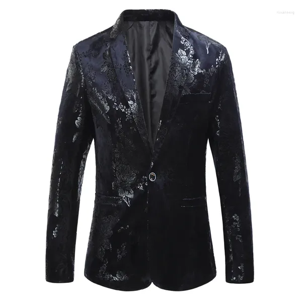 Abiti da uomo 2023 Stampa classica Blazer Suit Uomo Versione coreana Giacca Casual Slim Fit Jaqueta Masculina Marchio di abbigliamento 6XL