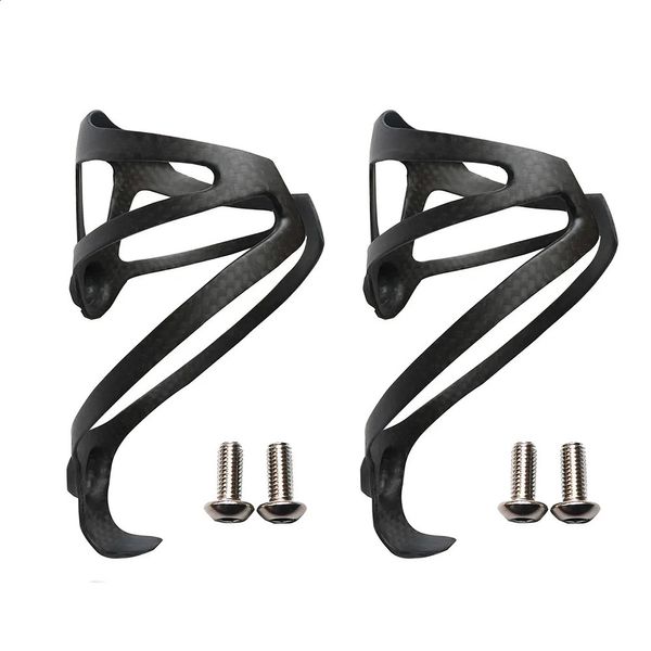 Garrafas de água Gaiolas 2 PCS Suporte de Garrafa de Bicicleta Completa 3K Fibra de Carbono Super Light RoadMountain Bicicleta Gaiola Matte Brilhante 18g XXX 231030