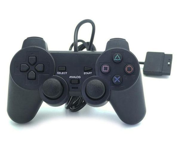 Проводной джойстик для PlayStation 2, игровой контроллер для консоли PS2, геймпад с двойным амортизатором от ZZ