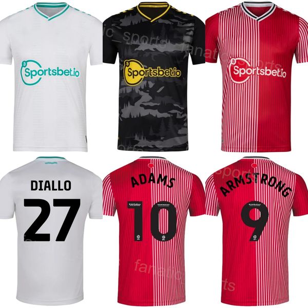 Mens 10 ADAMS Camisa de futebol 23 EDOZIE 17 ARMSTRONG 35 BEDNAREK SMALLBONE BAZUNU WALKER-PETERS MANNING CHARLES ARMSTRONG Camisa de futebol Kit Clube 2023-24 NanAnPuDun