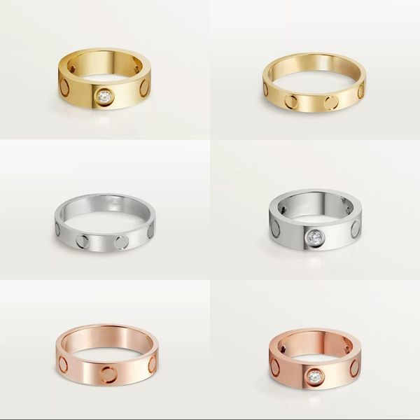 Anel de luxo mulheres amor designer anéis moda jóias casamento bague mens anéis carta grave anel de diamante para homens clássico 3 cores famoso ornamento zb010