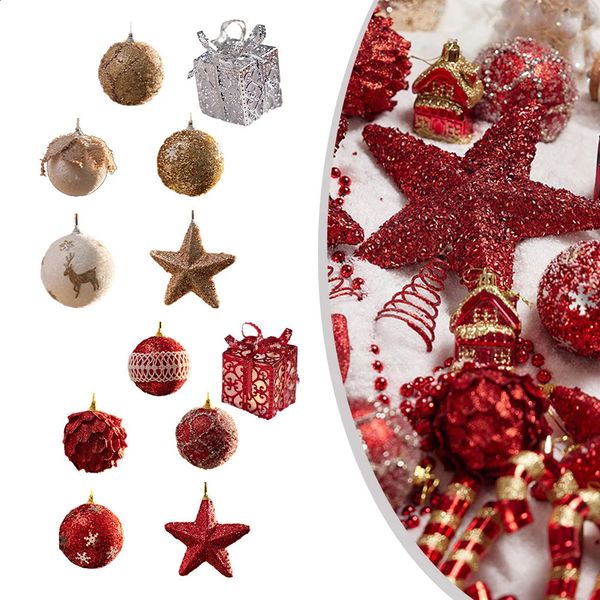 Decoraciones navideñas Bolas para árboles de Navidad Adorno colgante de bastón de caramelo rojo Conjunto de colgantes grandes Decoraciones navideñas para el hogar 2024 Natal Navidad Año 231030