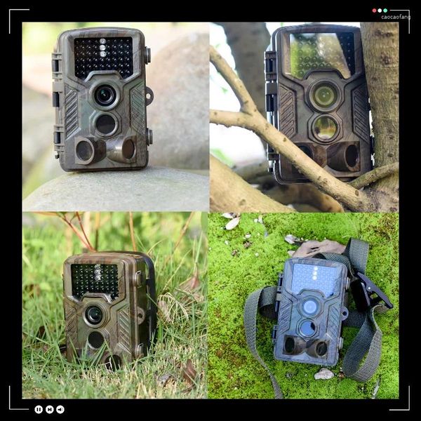 Visione notturna 3PIR 46LED Sicurezza Caccia Scouting 1080P Trail Game Fotocamera digitale esterna Obiettivo grandangolare PIR da 120 gradi