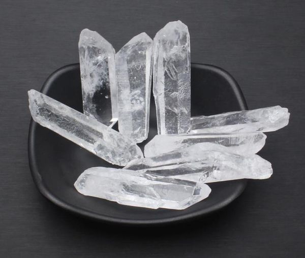 Маленький размер, чистый прозрачный кристалл, подарок, натуральные прозрачные хрустальные палочки, кварцевый камень, исцеляющий полированный ремесла3498803