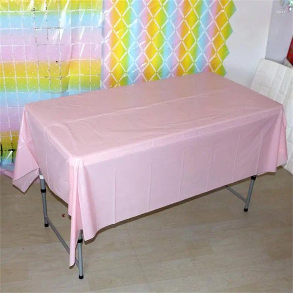 Toalha de mesa descartável toalha de mesa minimalista cor sólida piquenique ao ar livre não é fácil de quebrar pe cuidar
