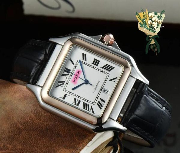 Самые продаваемые часы, крутые мужские кварцевые часы, квадратный римский простой циферблат, деловые часы, швейцарская игла, сапфировые линзы, высокое время, три иглы, хорошие часы, подарки