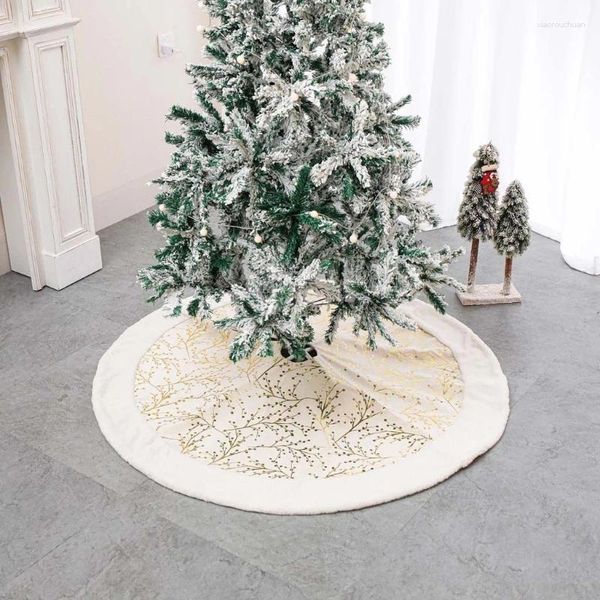 Gonna rotonda dell'albero della pittura del pupazzo di neve della bella renna delle decorazioni di Natale per le vacanze del centro commerciale del supermercato Els
