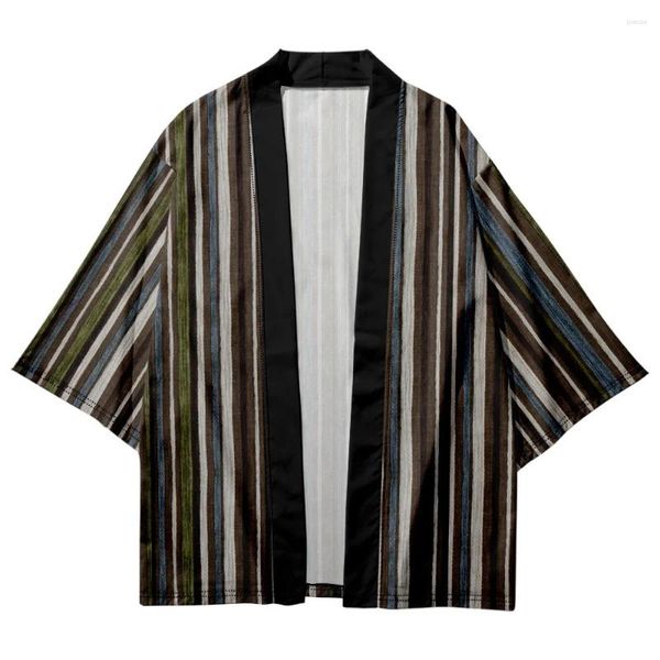 Indumenti da notte da uomo Kimono estivo Accappatoio Casual Rayon Cardigan Yukata Lingerie Stile vintage Accappatoio Salotto giapponese Cappotto da casa Abbigliamento