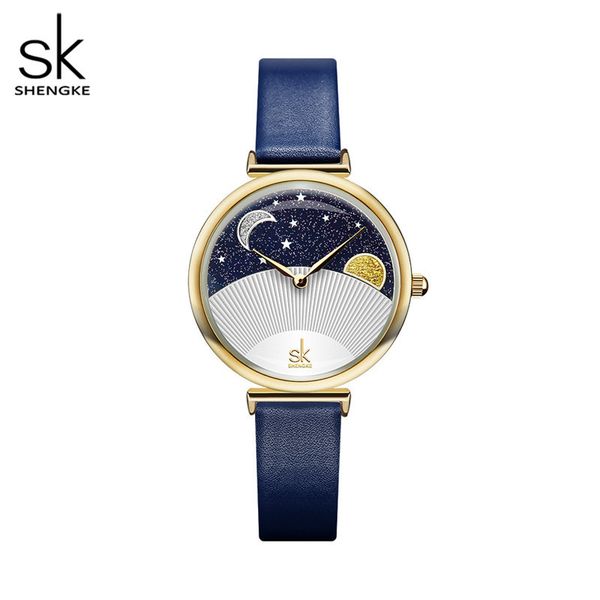 Womens Watch Watches Yüksek Kaliteli Lüks Sınırlı Sınırlı Sun ve Moon Tonghui Yıldız Yaratıcı Kuvars Su Geçirmez 32mm Saat