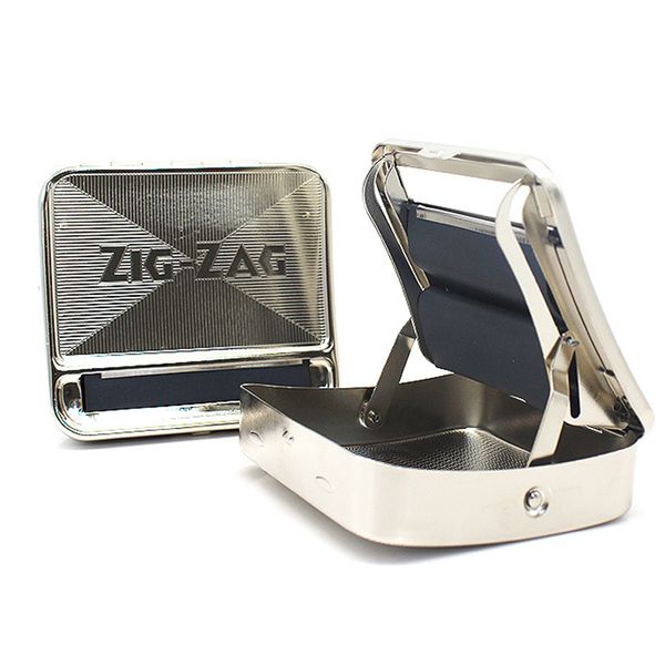 Novo Máquina de Rolamento de Metal Rolling Tobacco Roller Case Cigarte Cigar Machine para fumar