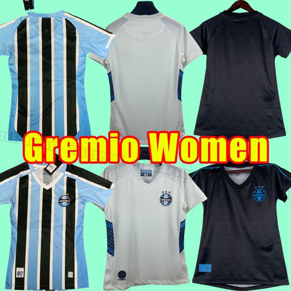 Mulheres 2023 2024 Gremio FBPA Futebol Jerseys COSTA FERREIRA Henrique ALEMÃO CANO BENITEZ 23 24 Morato Zeca Carlinhos Ernando Bruno Gomes Menina em casa fora terceiro