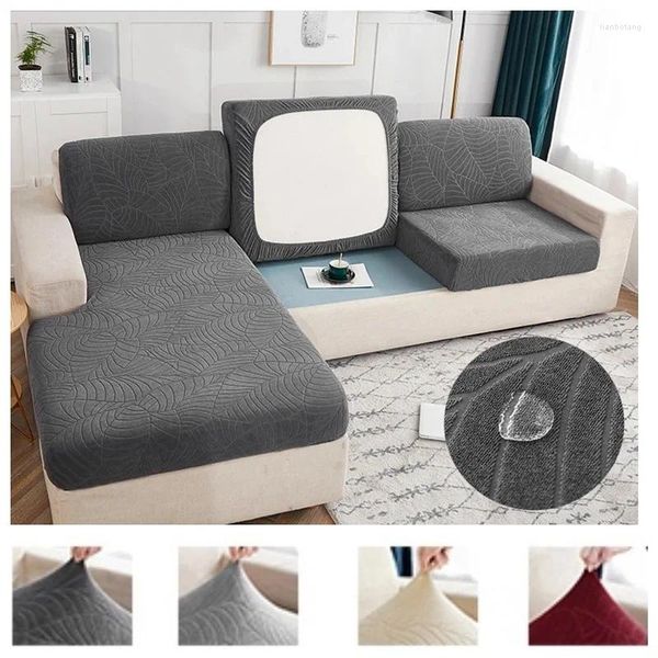 Cadeira cobre impermeável jacquard sofá assento capa de almofada protetor de móveis para animais de estimação crianças estiramento lavável removível slipcover