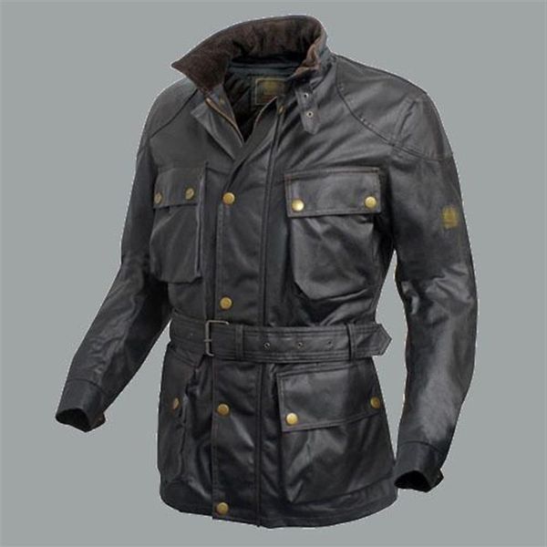 Tutto-2015 Nuovo Cappotto trapuntato di marca Giacca spessa da uomo doppio strato di cotone cerato con gilet di cotone uomo casual moto Jac265L