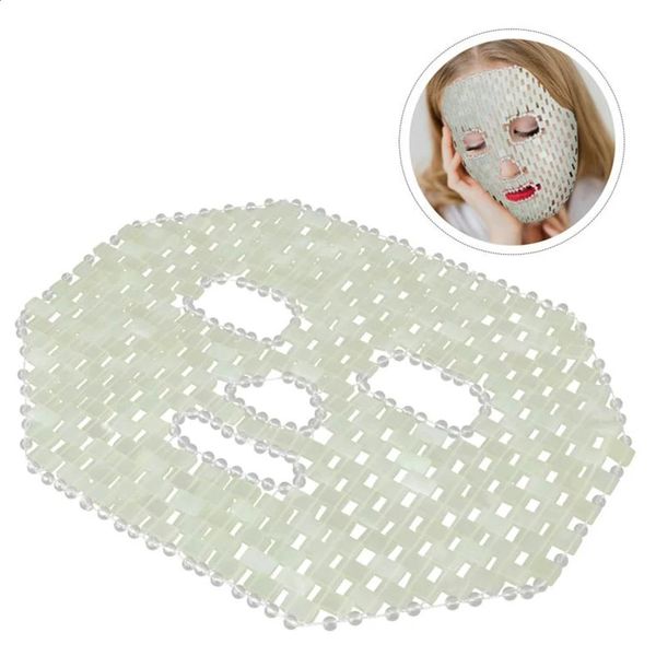 Gesichtspflegegeräte, 100 natürliche Jade-Schlafmaske, Anti-Aging, schlafendes Auge, beruhigende Müdigkeit, Schönheit, Haut, Massage-Tools, 231030