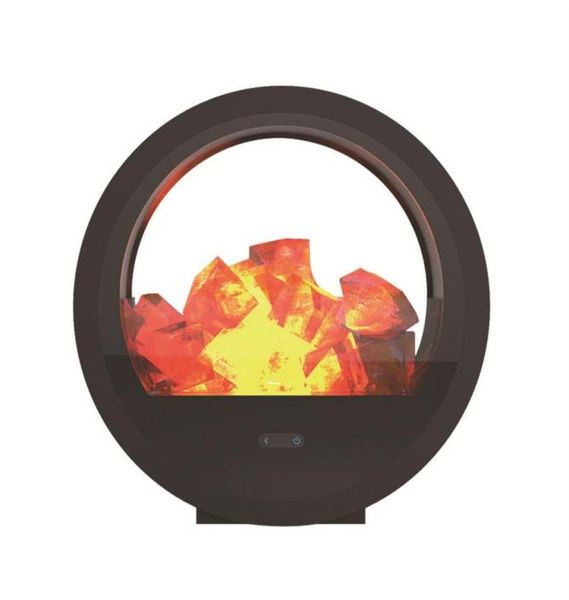 Lâmpada criativa de sal do Himalaia Bluetooth alto-falante toque regulável relaxante íon negativo luz noturna quente para decoração de escritório doméstico Holiday8341539