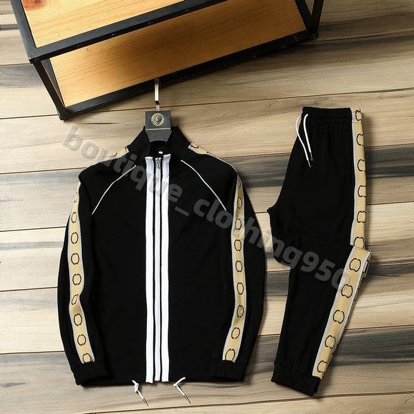 Luxo casual masculino agasalho engrossado ouro veludo casual esportes terno grande tamanho de duas peças masculino wear