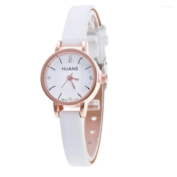 Armbanduhren Quarzuhr Weiß Minimalistische Mode Frau Strap Kleid Drop-Verkauf Einfache Weibliche MAY0820