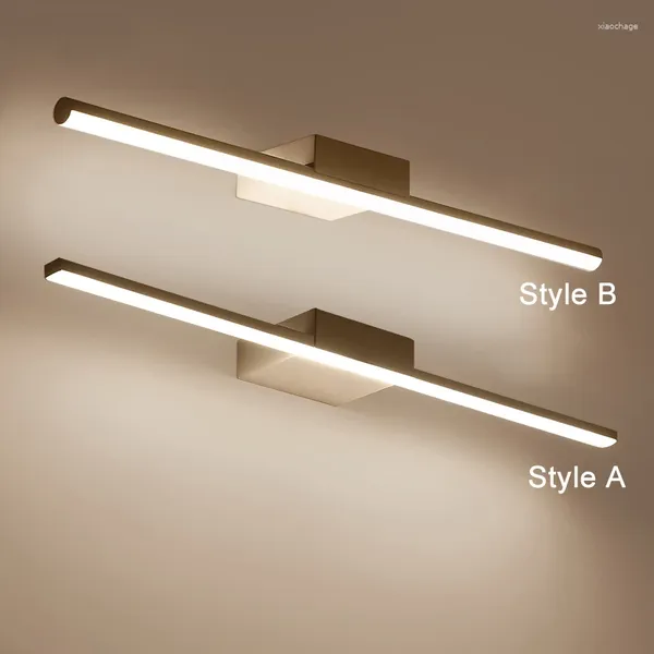 Lampada da parete a LED per specchio da bagno, luci bianche per trucco, illuminazione per la casa