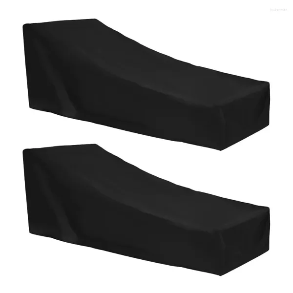 Cadeira cobre 2 pcs capa reclinável impermeável ao ar livre toalha de mesa jardim casual lounge proteção solar poliéster protetor à prova de poeira