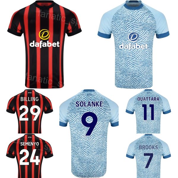 Fußball 7 David Brooks Trikot 2023 2024 Verein 9 Dominic Solanke 1 Neto 10 Ryan Christie 25 Marcos Senesi 27 Illia Zabarnyi 4 Lewis Cook Fußballtrikot-Kits BoEnMaoSi