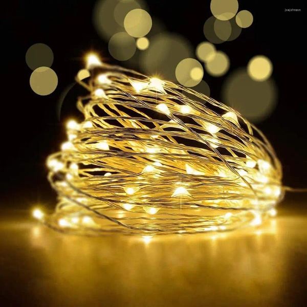 Cordas festão guirlanda led string luzes decoração para brithday casamento varanda luz noturna iluminação interior 5m 10m alimentado por bateria usb