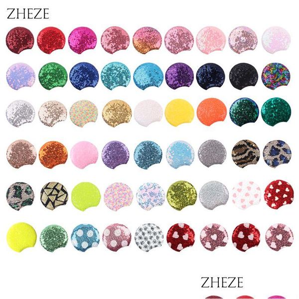 Accessori per capelli 10 paia / lotto all'ingrosso 3 orecchie di topo con paillettes per bambini Glitter Festival fascia festa di compleanno ragazze fai da te 220720 Drop Dhqi6