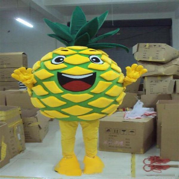 2018 Fabbrica ananas frutta nuovissimo costume della mascotte completo vestito operato costume della mascotte completo vestito costume337a