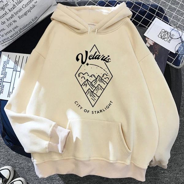 Hoodies femininos Acotar Mulheres Vintage Streetwear Anime Roupas Treino Estilo Coreano