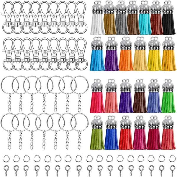 Schlüsselanhänger, 350 Stück, Bulk-Ring-Set, Schlüsselanhänger-Hardware-Clips, Schlüsselanhänger-Ringe, Sprungschraube, Ösenstifte, Acryl-Rohling, Basteln